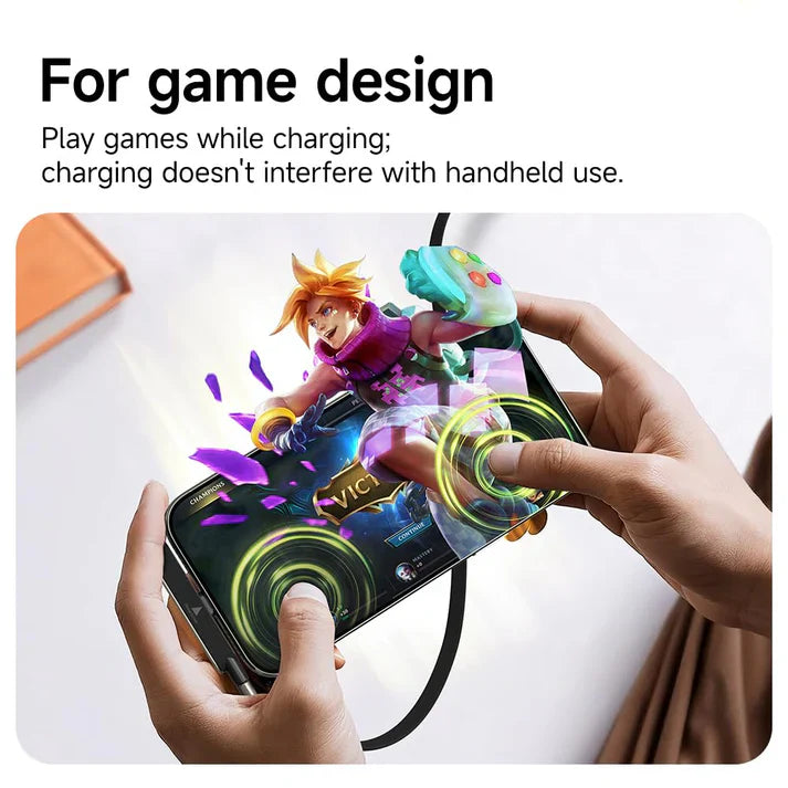 UNIDOCK 240W Fast Charging USB-C Cable with Stand, 90° Angle Braided Type-C Cable, Ultra Durable, Universal Compatible